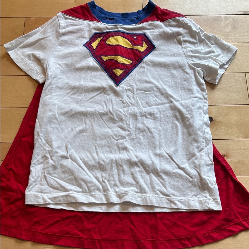Hanna Andersson Superman Tee with Detachable Cape
